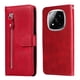 thumbnail image 1 of Funda con Cremallera para Xiaomi Redmi Note 14 Pro 5G, Carcasa Cartera de Cuero PU con Soporte y Tarjetero, 1 of 5