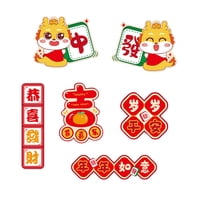 Bothyi - 6X Año Nuevo Chino Imanes De Refrigerador Adorno Para Puerta De Gabinete Vacaciones