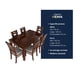 thumbnail image 5 of Juego de Comedor Sevilla 6 Sillas Nogal Mesa Rectangular Madera, 5 of 6