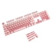 thumbnail image 3 of Juego De Teclas Profesionales Para Teclado Mecánico, Resistentes Y Ligeras, 132 Teclas, Color Rosa, 3 of 5