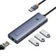 thumbnail image 1 of Adaptador HUB 4 en 1 USB a 3 puertos USB 3.0 + Ethernet RJ45 - Baseus UltraJoy Series - Gris espacial, 1 of 7