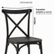 thumbnail image 4 of Silla Crossback Para Comedor Apilables De Polipropileno Negra, 4 of 8