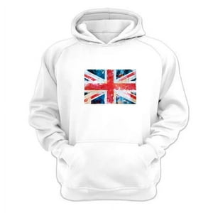 Genérico - Polerón Canguro Reino Unido Blanco Talla Xl Unisex