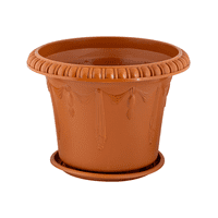 Estilodomus - Macetero Plastico Duro Con Diseño Tamaño Pequeño 20Cm Maceta Pequeño S Con Diseño