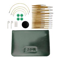 Magideal - Juego De Agujas De Tejer Circulares, Agujas De Ganchillo Intercambiables, Artesanía Con Bolsa, Multifunción, Fácil De Usar, 1 Paquete, 10 Tamaños Para