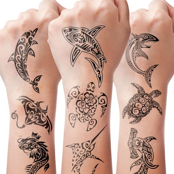 Tatuaje Temporal FTVLTAT 16 piezas Impermeable Tribal