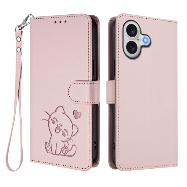 Funda Billetera con Espacio para Fotos para iPhone 17, Rosa