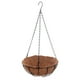 thumbnail image 2 of Colgante Maceta De Cesta De Coco Maceta Percha De Marco De Metal Negro 8 Pulgadas, 2 of 4