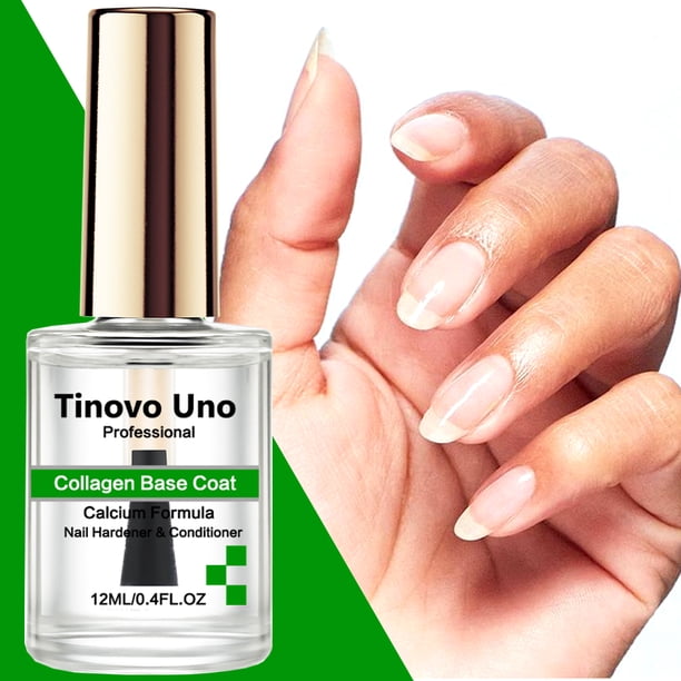 Tinovo Uno White Nail Polish Natural Dry Normal Nail Lacquer Strengthener Treatment Care 12ML Non-peeling Oil-based Nail Enamel