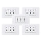 thumbnail image 1 of Pack 5 Tomacorriente Triple Metálico 10a - Blanco, 1 of 3