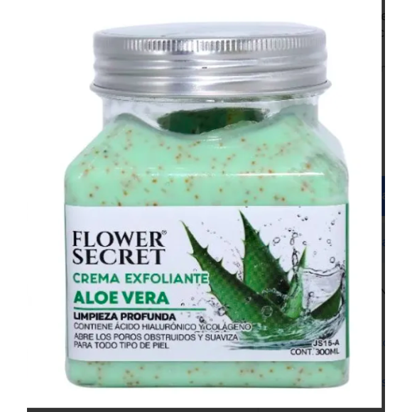 Crema exfoliante de aloe vera 300 ml