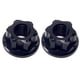 thumbnail image 1 of 2 Piezas De Tuercas De Eje De Cubo De Rueda De Bicicleta Hardware De Aleación De Aluminio Tuercas De Bicicleta Buje Trasero Negro, 1 of 5