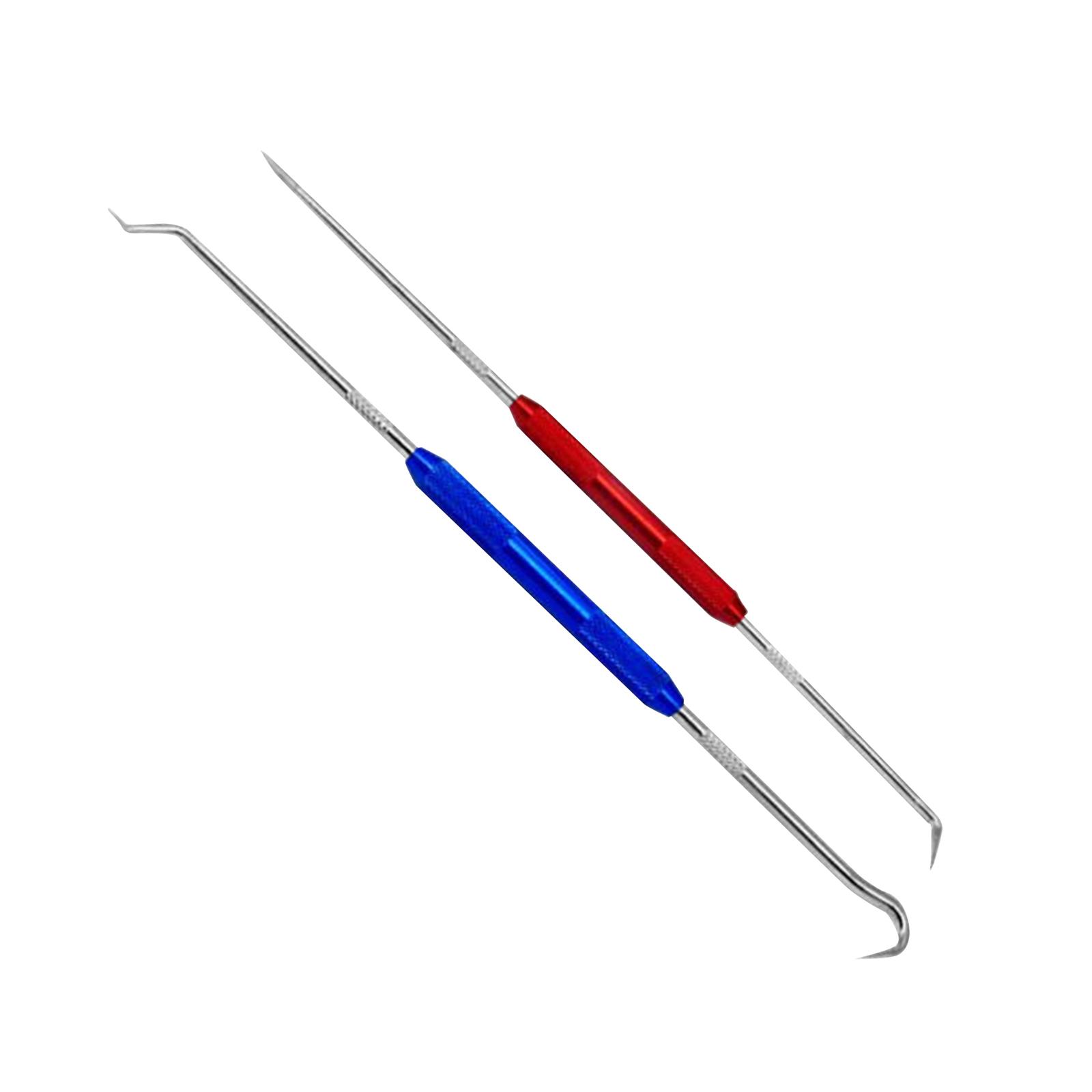 Magideal - 2 Piezas De Gancho Para Sello De Aceite, Extractor De Sello De Aceite, Gancho Extractor, Sello Resistente Multiusos Rojo Azul Plata