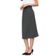 thumbnail image 4 of INSPIRE CHIC Falda Lápiz Elegante para Mujer con Cintura Alta y Abertura Trasera para Trabajo y Uso Casual S Gris, 4 of 5
