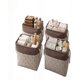 thumbnail image 1 of SET DE 4 CANASTO ORGANIZADOR 33CMX20CMX20CM COLOR CAFÉ, 1 of 4