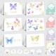 thumbnail image 1 of Tarjetas de agradecimiento con forma de mariposa chapada en oro, paquete de 24, 1 of 6
