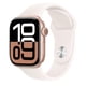thumbnail image 1 of Reloj inteligente Apple Watch Series 10 GPS 42 mm de aluminio dorado rosa, 1 of 7