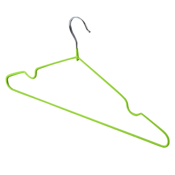 Percha para ropa de adulto, percha de ropa revestida de plástico, percha de ropa de metal antideslizante sin costuras, percha de ropa, 1 pieza