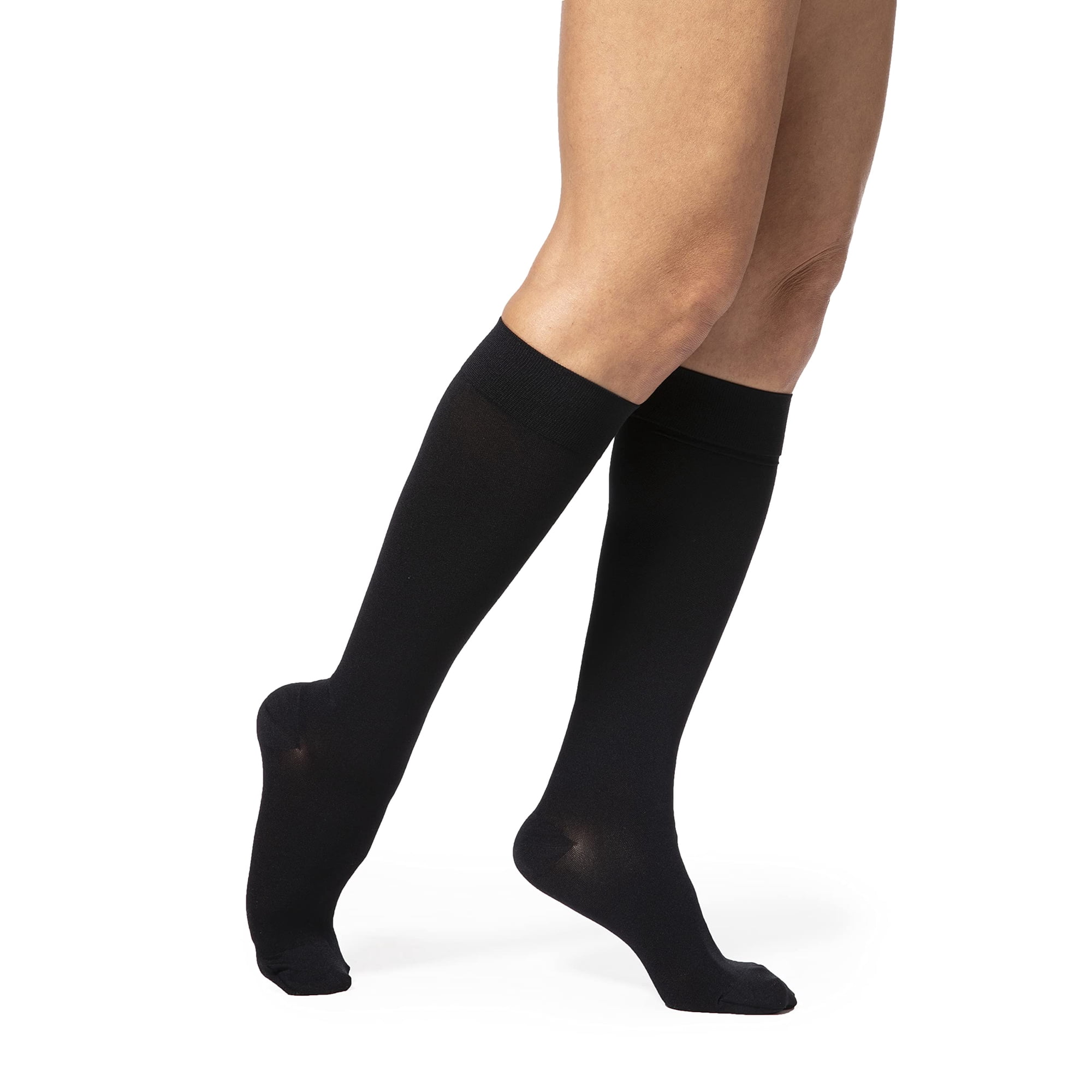 Medias De Compresión Sigvaris Dynaven 15-20 Mmhg Negro Grande