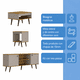 thumbnail image 5 of Combo Living Tokio 3 Piezas Rack TV, Mesa de Centro, Mesa Lateral Madera Arena, 5 of 5