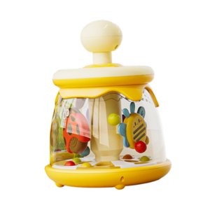 Bothyi - Baby Press Carousel Toy Lightweight Educación Temprana Juguete Para 6-12 Meses Niños Amarillos