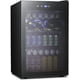 thumbnail image 1 of Refrigerador de bebidas Kismile 132L/145 latas con puerta de vidrio negra, 1 of 3