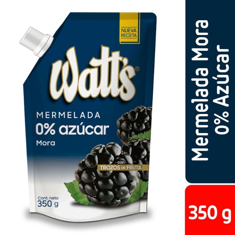 Mermelada Mora Sin Azúcar 350 g Watts