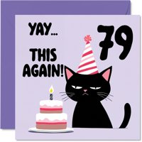 Tarjeta De Felicitación Stuff4, 79 Cumpleaños, ¡Yay This Again! 14,5 Cm