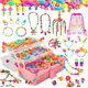 thumbnail image 1 of Kit de cuentas Pop Orian 850+ piezas para crear joyería de niñas, 1 of 9