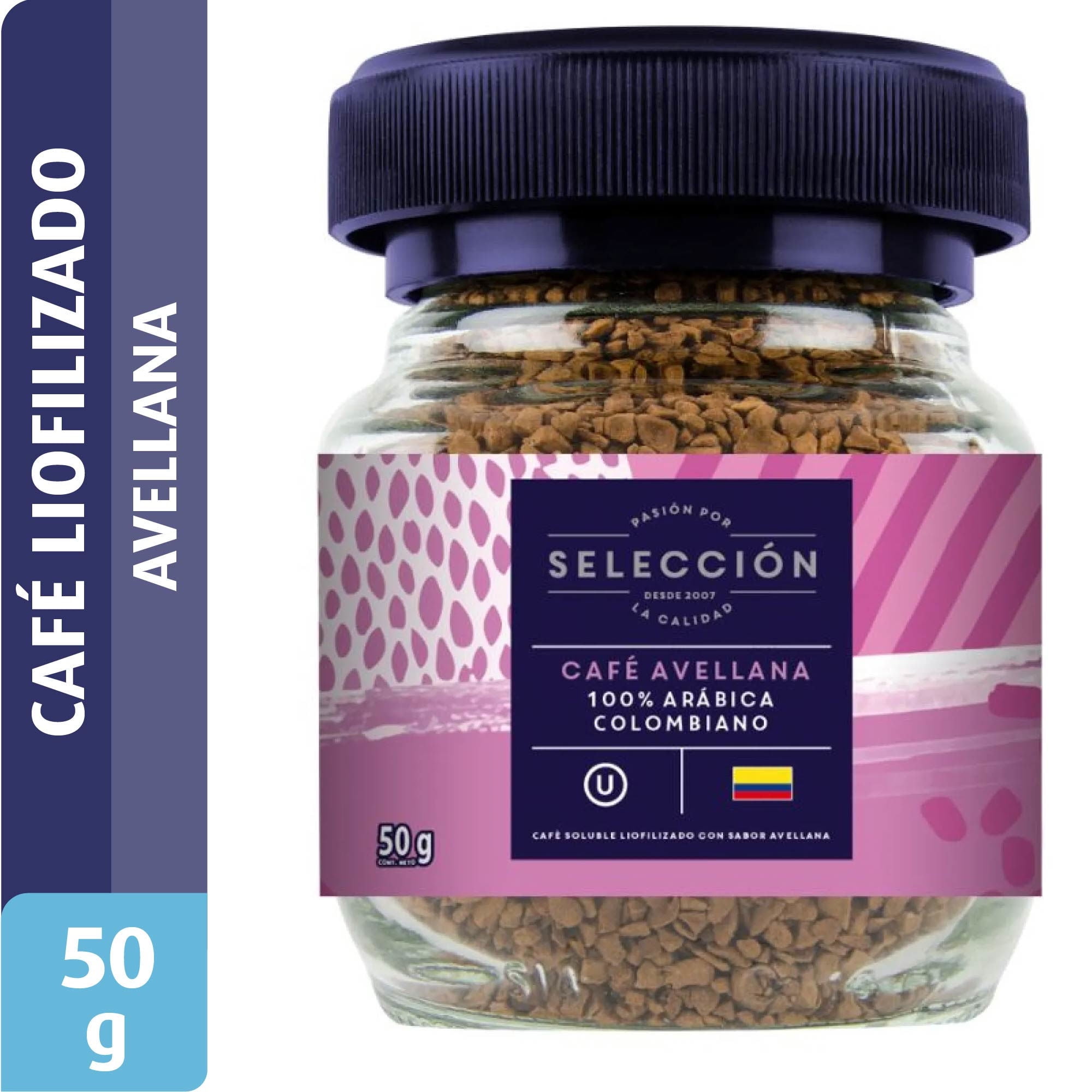 Café Liofilizado Avellana Frasco 50 gr Selección