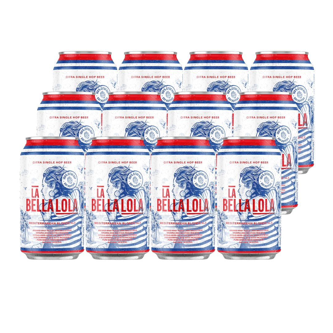 Barcelona Beer - Cerveza La Bella Lola Blonde Ale 330cc X12