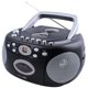 thumbnail image 1 of Reproductor de CD portátil HANNLOMAX HX-323CD, radio AM/FM, grabadora de casetes, graba desde CD o radio, con entrada para audífonos, fuente de energía dual AC/DC. (Negro), 1 of 5