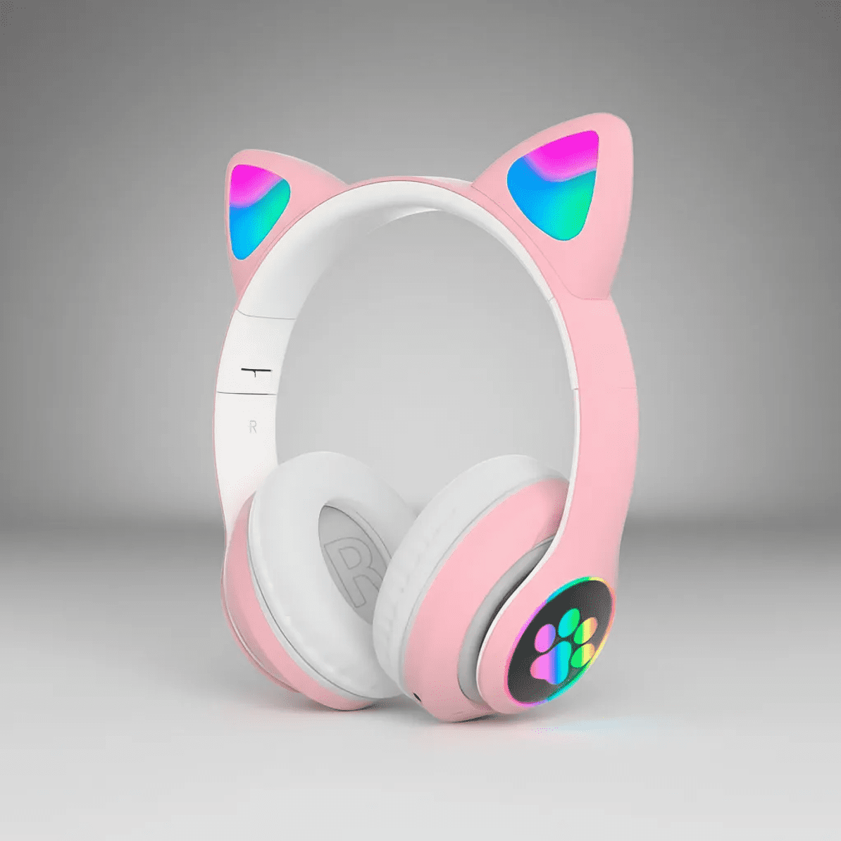 Genérico - Audifono Bluetooth Cat Ear Kt-46 Rosado Color