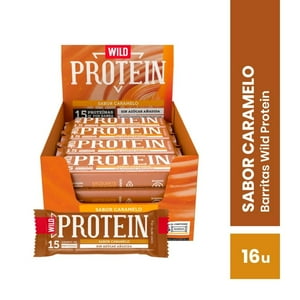 Wild Protein - Bar Proteina Caramelo 45G 16U