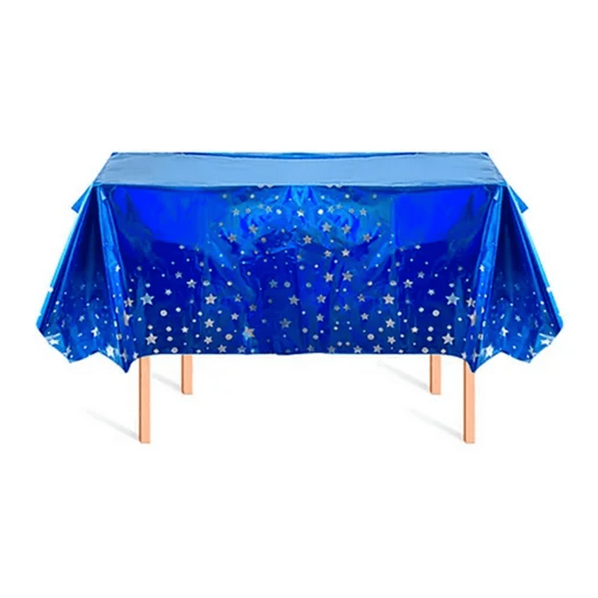 Genérico - Mantel Plástico Tornasol Estrellas Cumpleaños