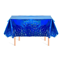 Genérico - Mantel Plástico Tornasol Estrellas Cumpleaños