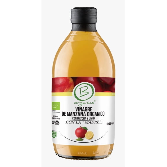 Vinagre De Manzana Con Matcha Y Limón 500ml