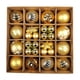 thumbnail image 2 of 42 Piezas de Adorno Inastillable Decorativo 3 6 Cm Set de Navidad Hogar Vacaciones , Doral Dorado, 2 of 5