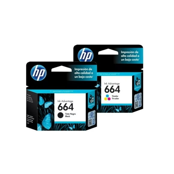 Pack Cartuchos hp 664 Original Negro / Tricolor 1115/2135