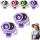 thumbnail image 1 of Ventilador clip coche aire acondicionado USB recargable LED 360° rotación coche oficina camping, 1 of 8