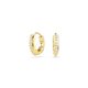 thumbnail image 5 of Pendiente de aro Swarovski tono dorado 1,3 × 0,3 cm, 5 of 6