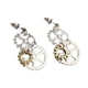 thumbnail image 5 of Steampunk Rock Stud Pendientes Asimétrico Cuelga Ear Studs Charms Wedding Club, 5 of 5