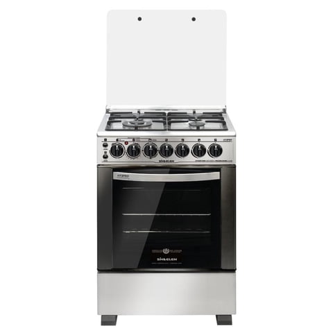 Cocina Gas 4 Quemadores Sindelen Ch-640Ni Híbrida 60Cm