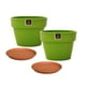 thumbnail image 2 of Set de 2 Maceta Greta 16cm Verde Apio y sus platos, 2 of 3