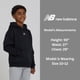 thumbnail image 5 of Buzo New Balance para niño de algodón y polar negro, 5 of 8