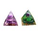 thumbnail image 2 of 2x Amatista Orgonita Pirámide Púrpura Yoga Meditación Cristales Heal Stone Decor, 2 of 5