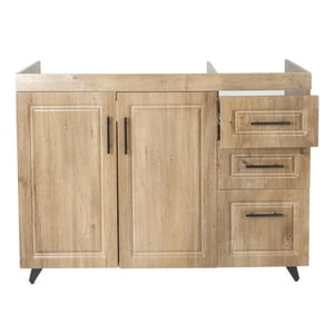 Domsa - Mueble Base De Cocina Nogal Doble Cajones Derecho 118X49X90 Cm (No Incluye Cubierta)