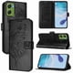 thumbnail image 1 of Funda Cartera Mariposa Para Motorola Moto G06 Con Soporte Y Ranuras Para Tarjetas Negro, 1 of 6