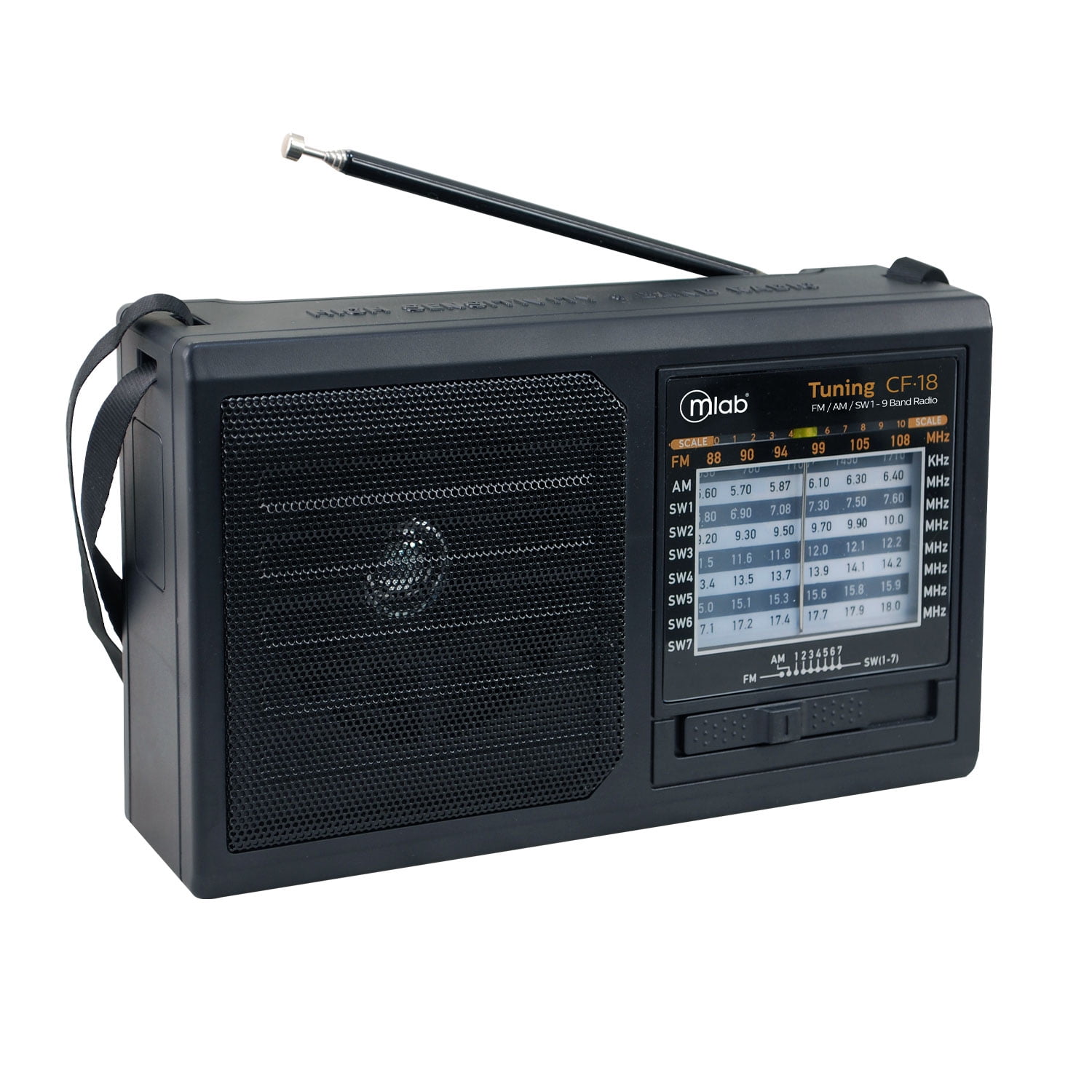 Radio Portatil Am/fm Recargable Mlab Tuning Cf-18