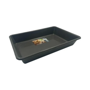 Plastiken - Arenero Bandeja Gato 9 Litros 48X33X8Cm Negro Negro Tamaño Único